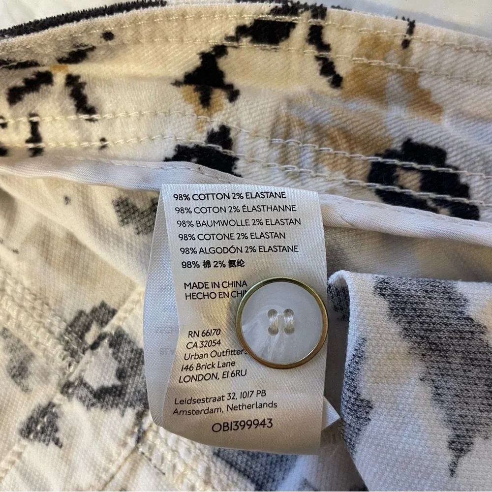 Anthropologie Tapered Floral Corduroy Pants Barrel size 14 - Picture 7 of 7